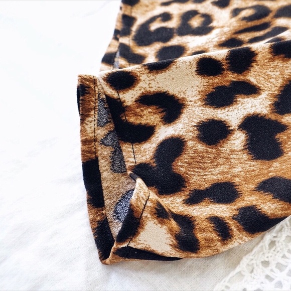 NEW! Eyelash Lace Silky Leopard Cami Top - Picture 2 of 9